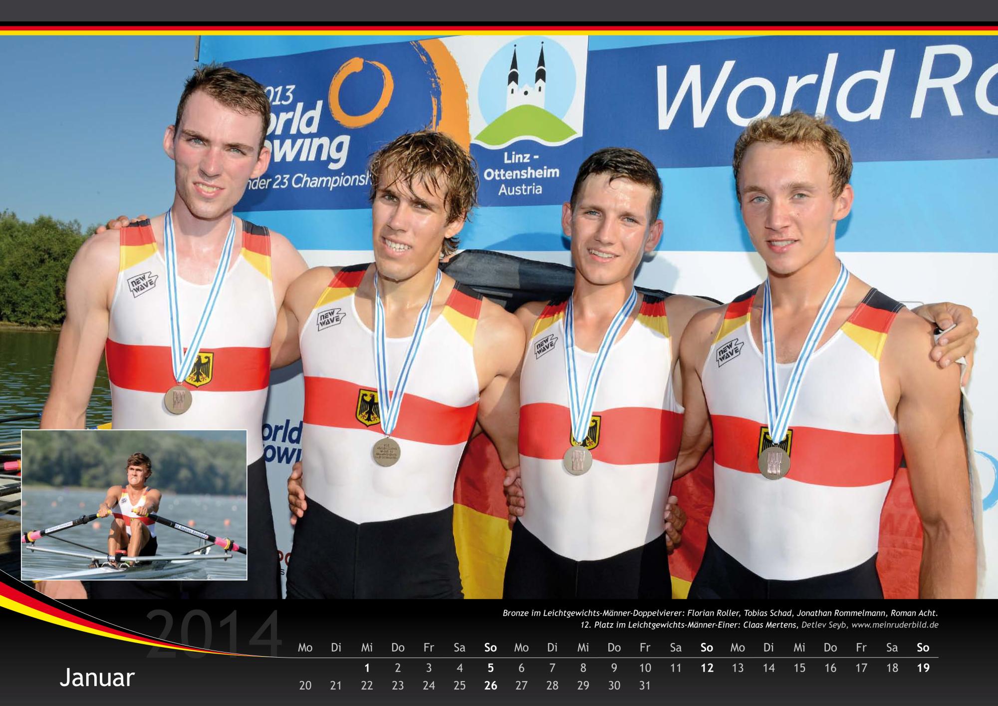 U23WMKalender komplettiert Serie / rudern.de