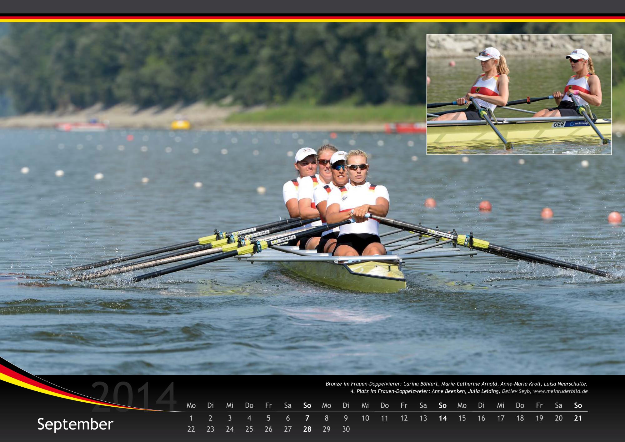 U23WMKalender komplettiert Serie / rudern.de