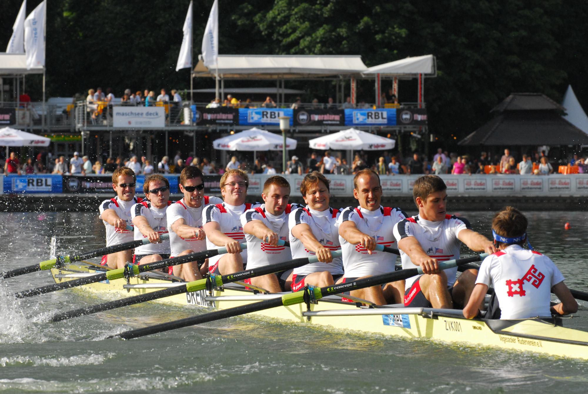 Team Bremen mit 4 Achtern auf dem Aasee – erstmals ein Bremer ...