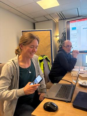 Sina Burmeister bei der Fachressortsitzung 