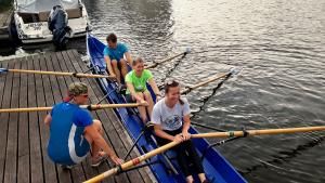 Kurs Gesundheitssport Rudern beim Anklamer Ruderklub. Foto: L. Kölbel