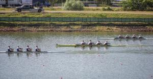 Männer-Doppelvierer, Europameisterschaften 2017, Racice, Tschechien, Foto: DRV/Quickert