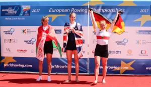 Frauen-Einer, Europameisterschaften 2017, Racice, Tschechien, Foto: DRV/Quickert