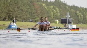 Männer-Doppelzweier, Europameisterschaften 2017, Racice, Tschechien, Foto: DRV/Quickert