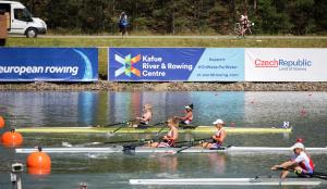 Frauen-Doppelzweier, Europameisterschaften 2017, Racice, Tschechien, Foto: DRV/Quickert