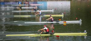 Männer-Vierer, Europameisterschaften 2017, Racice, Tschechien, Foto: DRV/Quickert