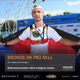 Erster Finaltag der Weltmeisterschaften in Belgrad, Serbien!
Paul Umbach holt Bronze im PR2 M1x,…