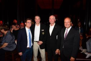 95 Jahre RR Carolinum Osnabrück: Mark Brinkhoff, Jens-Peter Zuther, Peter Tholl und Helmut Brandebusemeyer. 