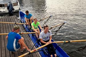 Kurs Gesundheitssport Rudern beim Anklamer Ruderklub. Foto: L. Kölbel