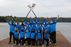 Das BFD-Team der Ruderjugend 2020/2021 beim Einführungsseminar in Ratzeburg