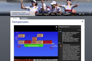 DRV-Fortbildung Trainingsplanung: Screenshot aus dem edubreak®Sportcampus