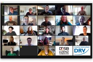 DRV-Ausbildung Trainer 2021-C1: Das tägliches Bild. Wohnzimmer statt Sitzkreis.