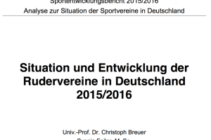 Situation und Entwicklung der Rudervereine in Deutschland 2015/2016